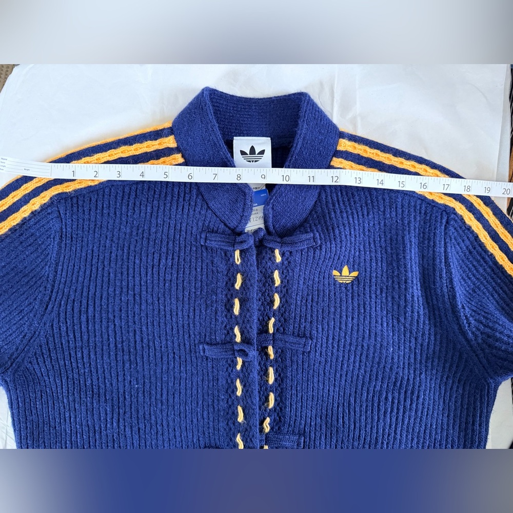 Adidas CNY Navy Blue Knit Wool Jacket (NWT) - Picture 8 of 11